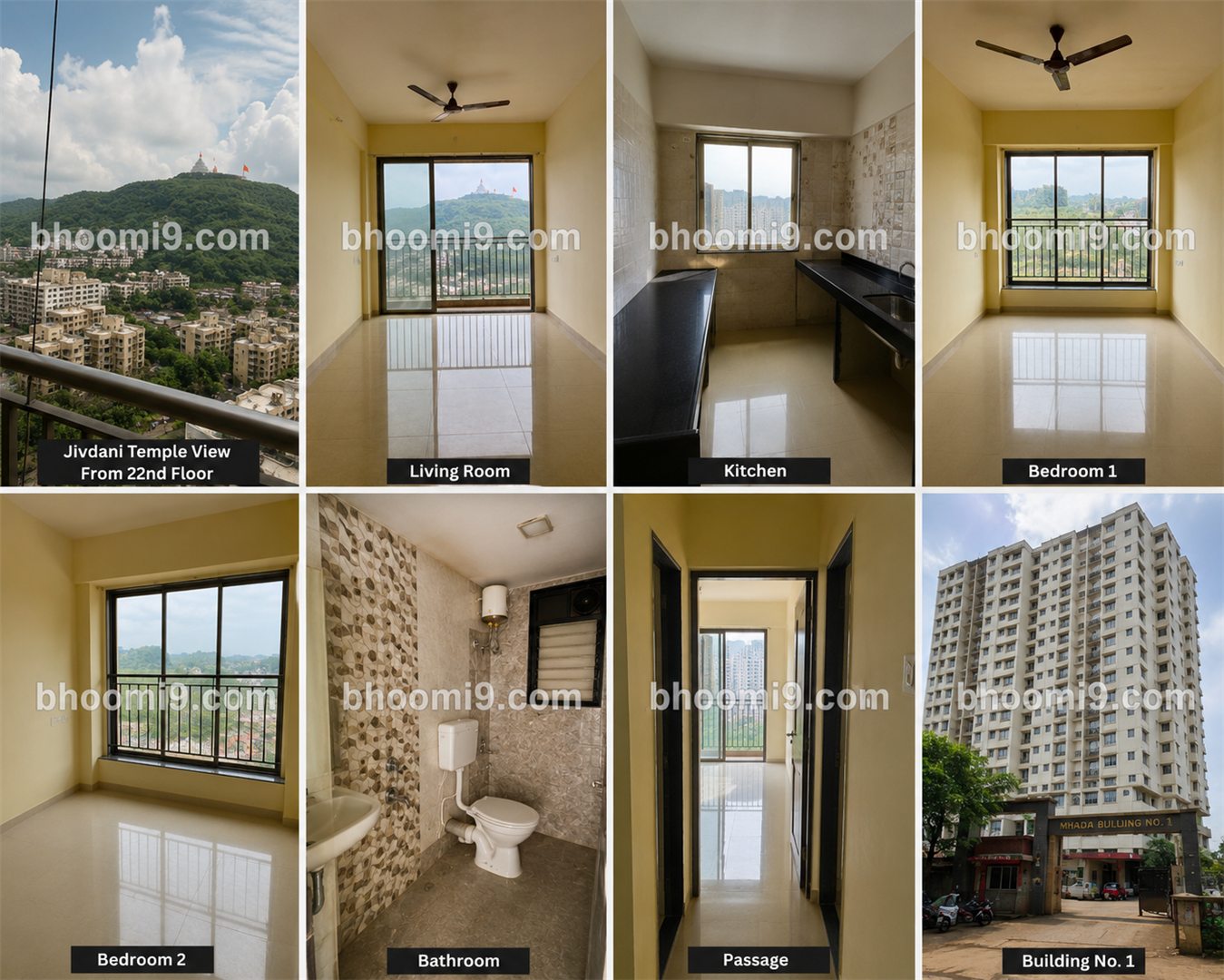 2 BHK MHADA Flat for Rent in Virar West | 22nd Floor | Jivdani Temple View - Image 4