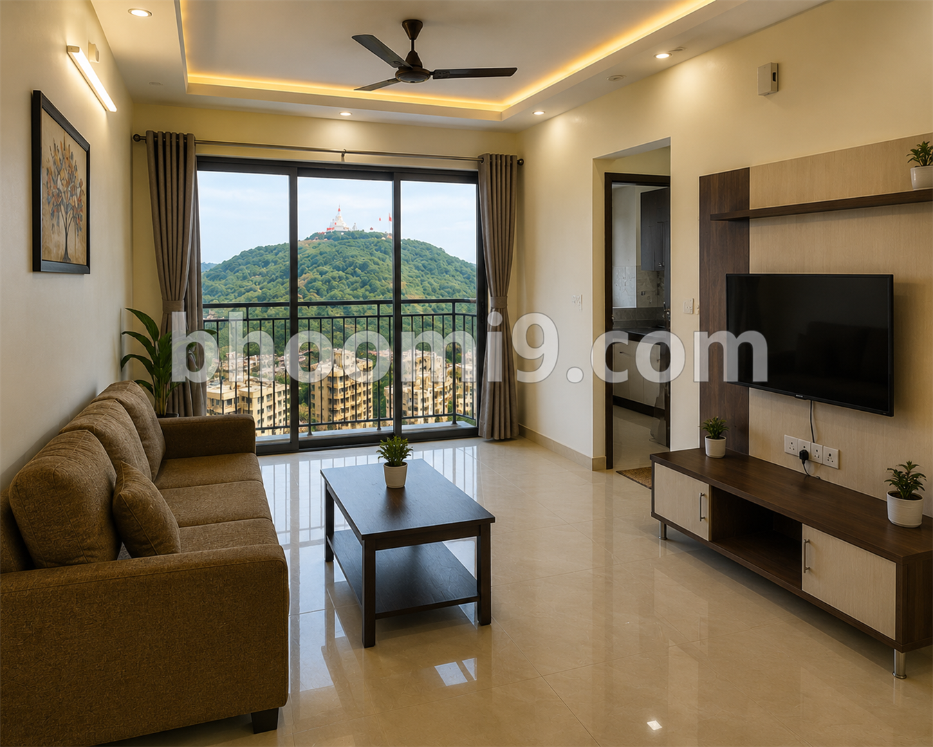 2 BHK MHADA Flat for Rent in Virar West | 22nd Floor | Jivdani Temple View - Image 2